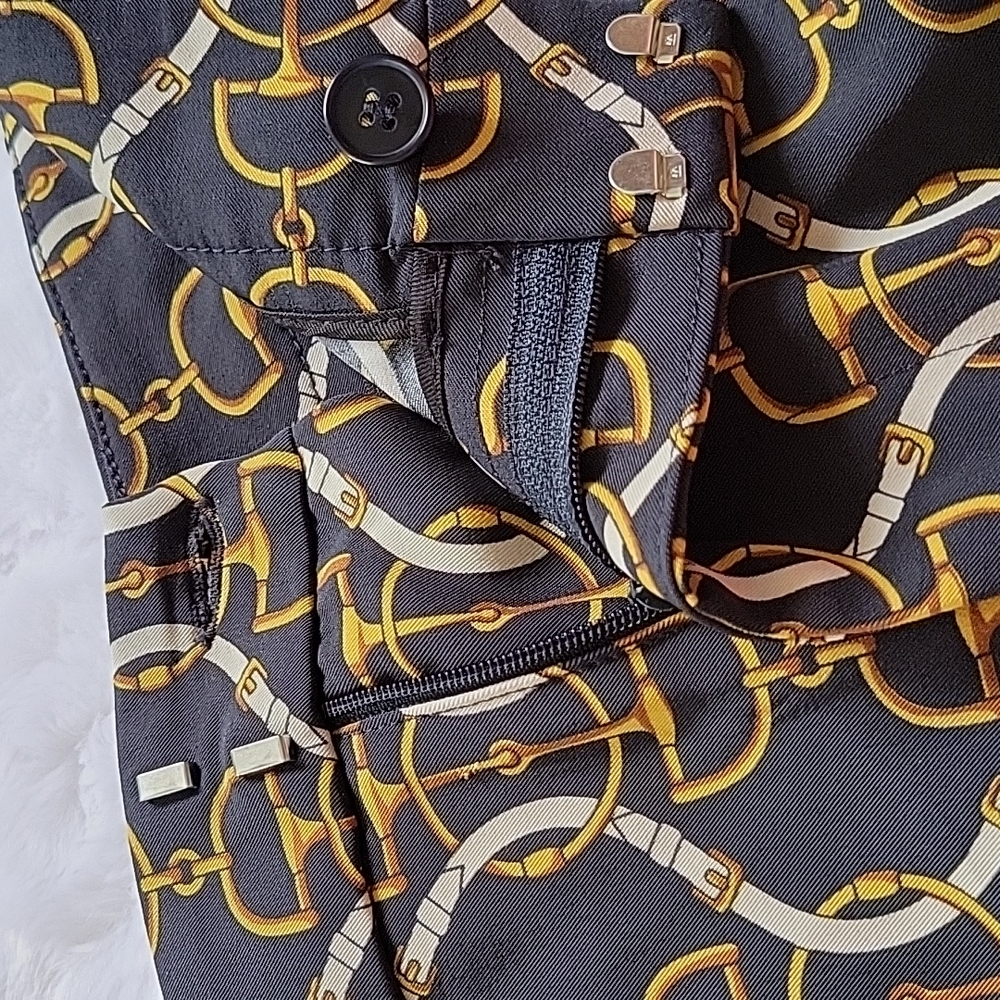 Zara Flared Chain Print Pants - Picture 6 of 6